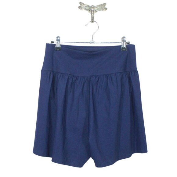 LL Bean Shaping Swimwear Soft Drape Swim Shorts Darkest Navy Size 8 - Picture 1 of 10